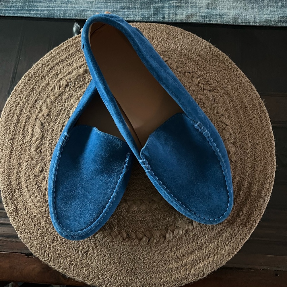M. Gemi Vibrant Blue Suede Loafers